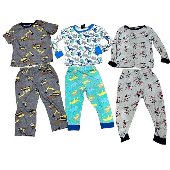Boys Clothing Lot 23 Pc Size 2T-5T Dinosaur Mickey Mouse Outfits - Picture 7 of 9